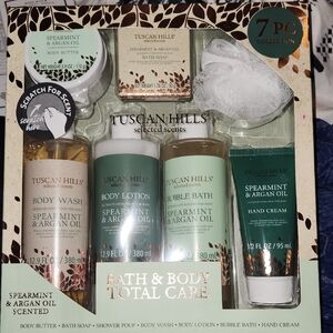 Spearmint & Argan Oil Bath & Body Set - 7 Pc Set